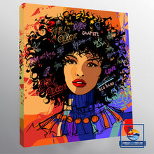 Load image into Gallery viewer, Afro Queen Canvas Print