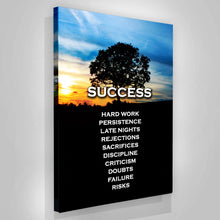 Load image into Gallery viewer, Success - Motivational - Canvas Wall Art Framed Print