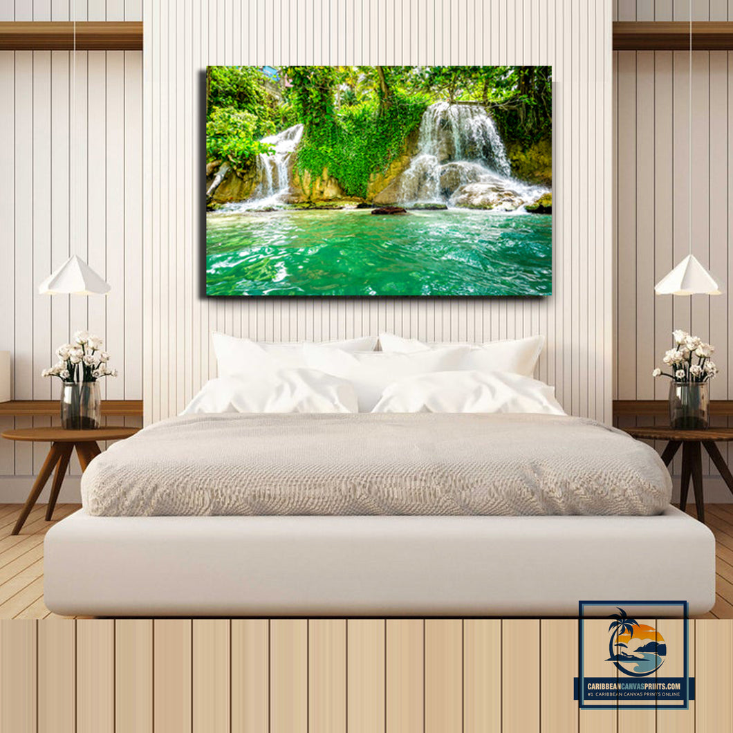 Beautiful Jungle waterfalls, Jamaica.