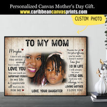 Load image into Gallery viewer, Mother&#39;s Day Gift Canvas
