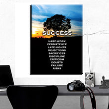 Load image into Gallery viewer, Success - Motivational - Canvas Wall Art Framed Print
